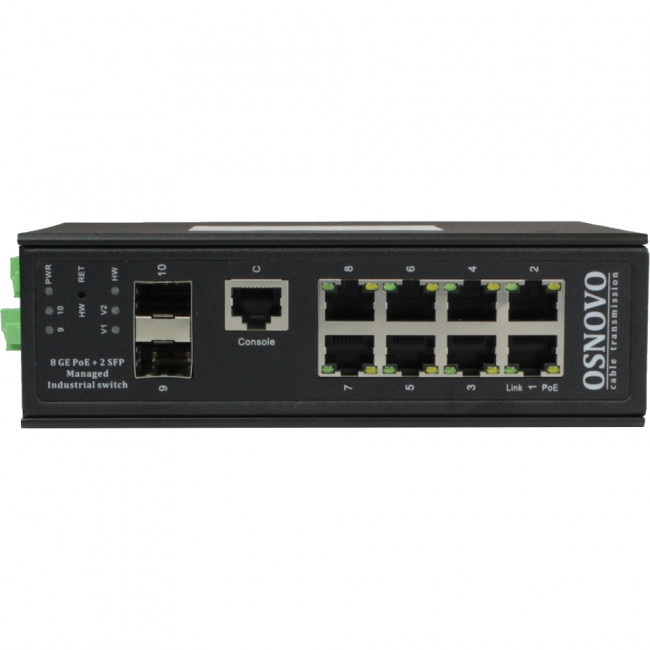 Коммутатор OSNOVO SW-80802/ILS(port 90W 300W) — для бизнеса и офиса