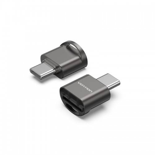 Картридер Vention OTG USB 2.0 CM / MicroSD - Серый Vention CLMH0 — для бизнеса и офиса Картридер Vention OTG USB 2.0 CM / MicroSD - Серый Vention CLMH0 — для бизнеса и офиса