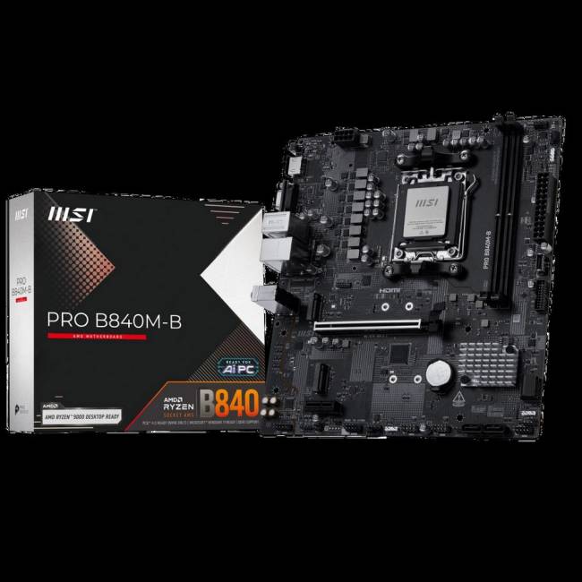 Материнская плата MSI PRO B840M-B — для бизнеса и офиса