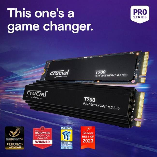 Твердотельный накопитель Crucial CT2000T700SSD3 — для бизнеса и офиса
