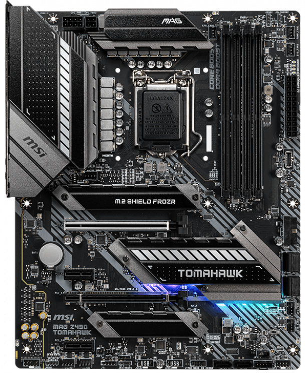 Материнская плата MSI MAG Z490 TOMAHAWK — для бизнеса и офиса Материнская плата MSI MAG Z490 TOMAHAWK — для бизнеса и офиса