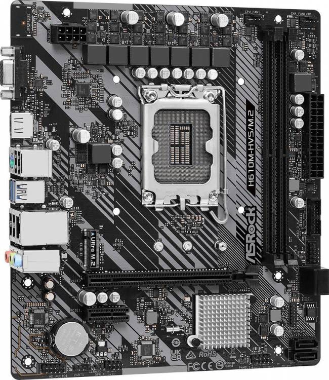 Материнская плата ASRock H610M-HVS/M.2 R2.0 — для бизнеса и офиса
