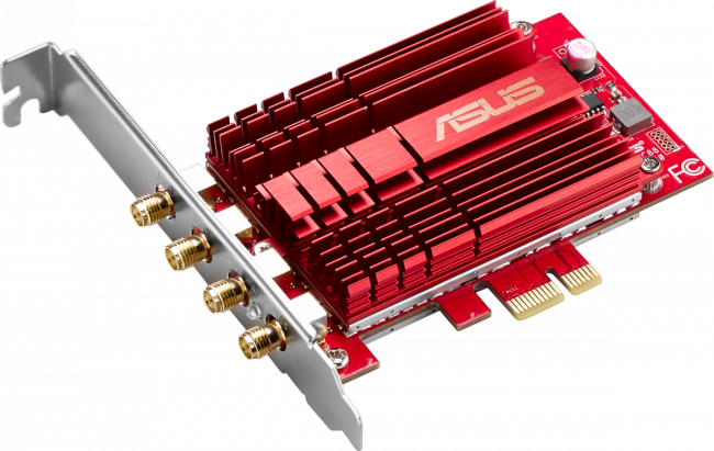 Адаптер ASUS PCE-AC88 — для бизнеса и офиса Адаптер ASUS PCE-AC88 — для бизнеса и офиса