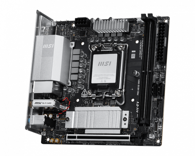 Материнская плата MSI PRO H810I WIFI — для бизнеса и офиса Материнская плата MSI PRO H810I WIFI — для бизнеса и офиса