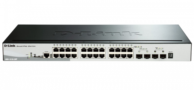 Сетевой коммутатор D-Link DGS-1510-28P/A1A — для бизнеса и офиса