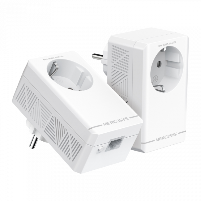 AV1000 Комплект гигабитных адаптеров Powerline с розеткой Mercusys Technologies CO MP500P KIT — для бизнеса и офиса AV1000 Комплект гигабитных адаптеров Powerline с розеткой Mercusys Technologies CO MP500P KIT — для бизнеса и офиса