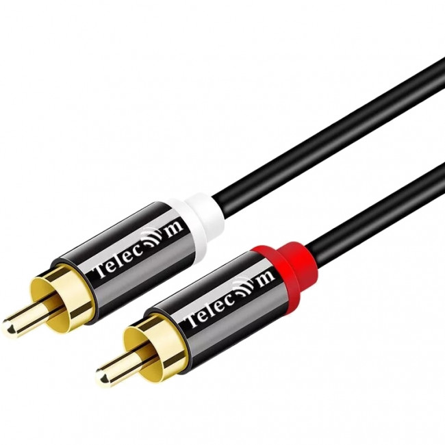 Кабель соединит 2xRCA (M) - 2xRCA (M),1.5m, TelecomPRO <TAV7158M-1.5M> Кабель-переходник Telecom 2 x RCA M/2 x RCA M (TAV7158M-1.5M) — для бизнеса и офиса