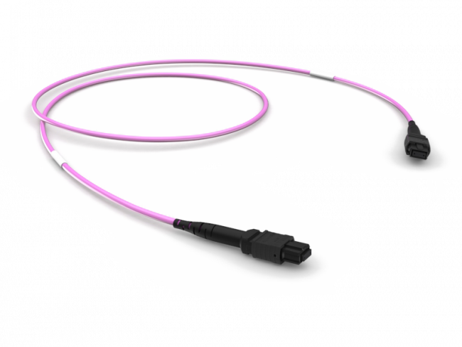 Оптическая соединительная сборка 12 x 50/125 OM4, MPO(12)f/MPO(12)f, тип B, LSZH, LL, 3 м Patchwork Оптическая соединительная сборка 12 x 50 / 125 OM4, MPO(12)f / MPO(12)f, тип B, LSZH, LL, 3 м (86214202)