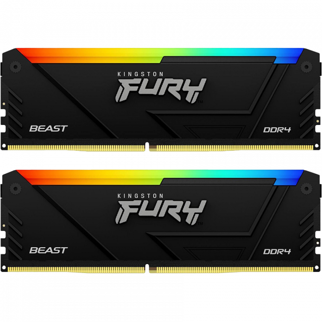 Память оперативная Kingston FURY Beast RGB (KF432C16BB12AK2/32WP) — для бизнеса и офиса