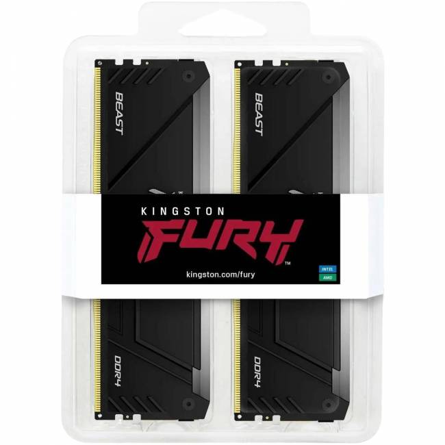 Память оперативная Kingston FURY Beast RGB (KF432C16BB12AK2/32WP) — для бизнеса и офиса