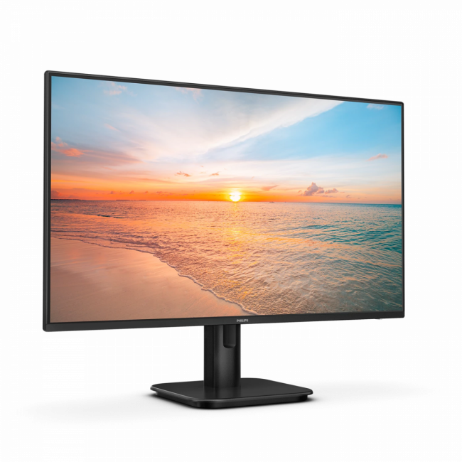 Монитор Philips 24E1N1100A 23.8'', 1920x1080, IPS, 120hz, 1500:1, 300cd, 1ms, VGA, HDMI 1.4, Speakers, VESA, 3Y, Black Philips 24E1N1100A — для бизнеса и офиса
