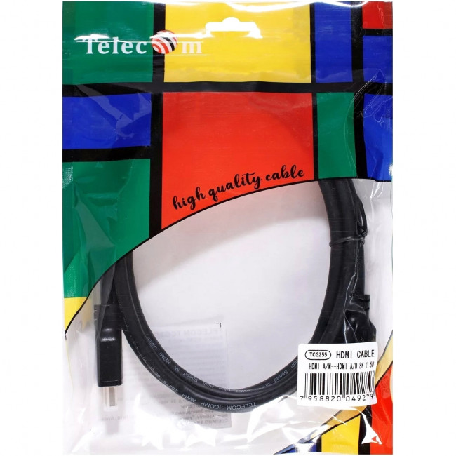 Кабель HDMI 19M/M,ver. 2.1, 8K@60 Hz 1.5m Telecom <TCG255-1.5M> Telecom TCG255-1.5M