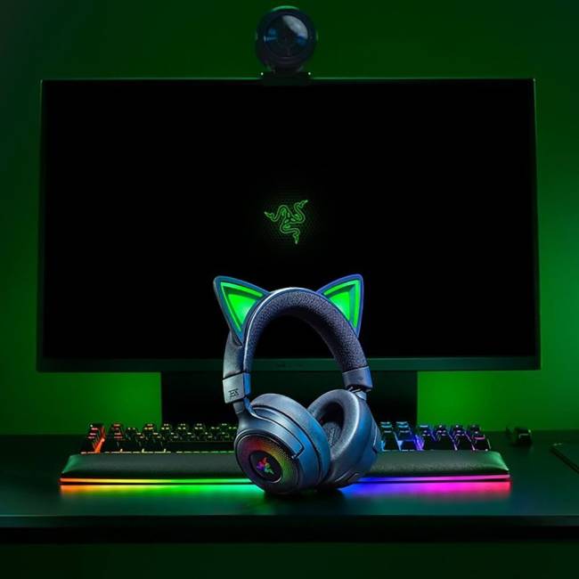 Гарнитура Razer Kraken Kitty V3 Pro - Black Razer Kraken Kitty V3 Pro - Black Headset — для бизнеса и офиса