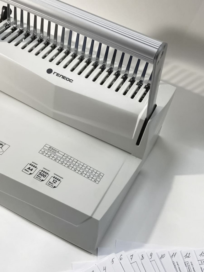 Переплетчик ГЕЛЕОС БП-16 на пластиковую пружину Гелеос БП-16