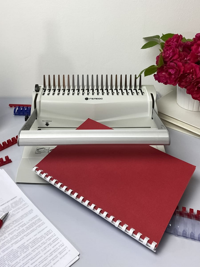 Переплетчик ГЕЛЕОС БП-16 на пластиковую пружину Гелеос БП-16