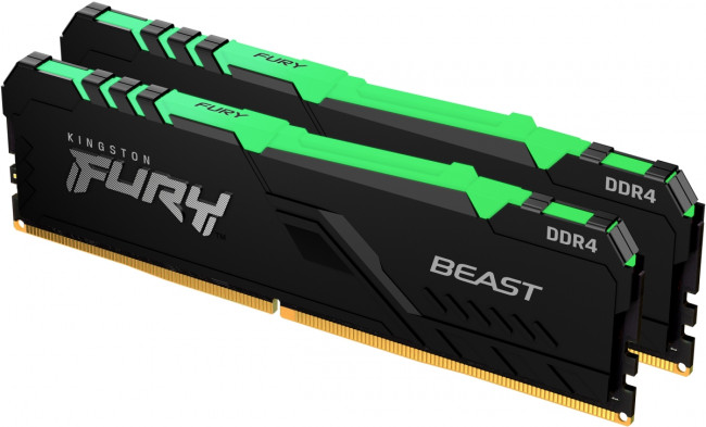 Память оперативная Kingston FURY Beast RGB KF437C19BBAK2/16 — для бизнеса и офиса