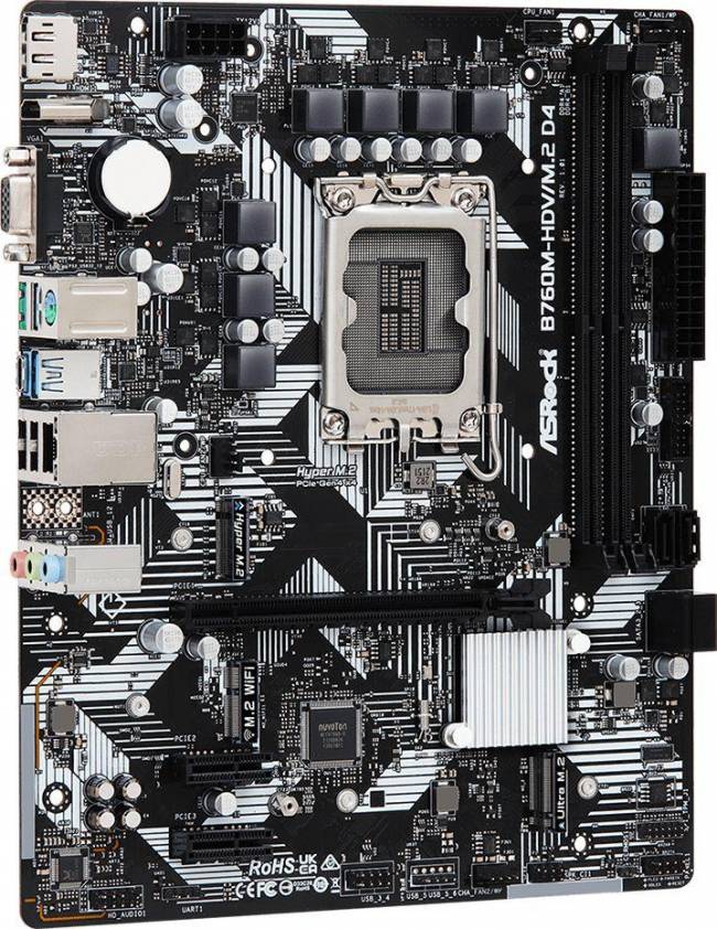 Материнская плата ASRock B760M-HDV/M.2 D4 — для бизнеса и офиса