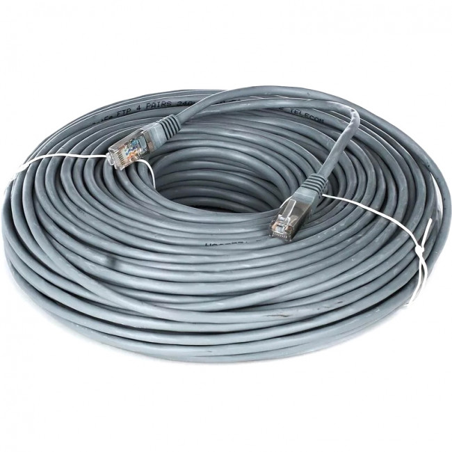 Патчкорд литой Telecom  FTP кат.5e 50m VCOM NA102-FTP-C5E-50M — для бизнеса и офиса