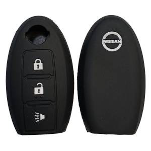 Чехол силиконовый смарт ключа NISSAN 2+1 кнопки (с лого)