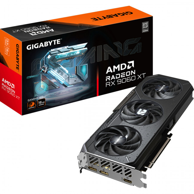 Видеокарта Gigabyte Radeon RX 9060 XT GAMING 16G (GV-R9060XTGAMING-16GD) — для бизнеса и офиса
