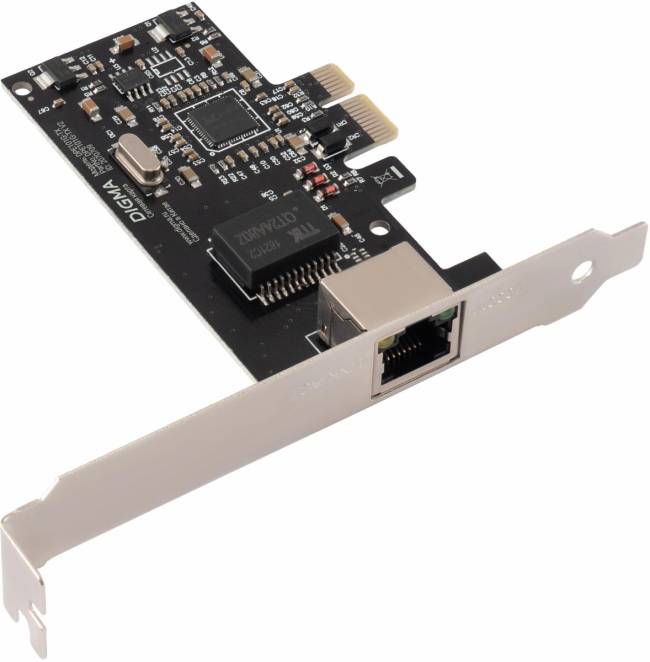 Сетевая карта Gigabit Ethernet Digma DPE101G-TX V2 — для бизнеса и офиса