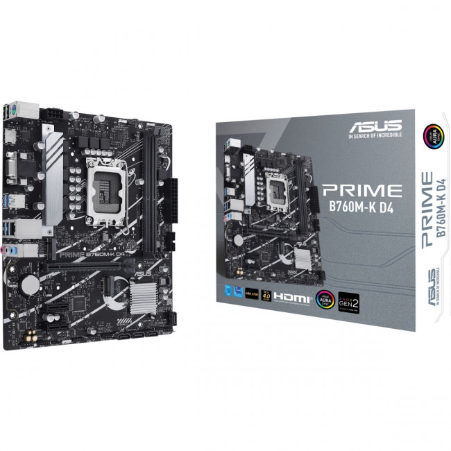 Материнская плата ASUS PRIME B760M-K D4 (90MB1DS0-M0EAY0) — для бизнеса и офиса Материнская плата ASUS PRIME B760M-K D4 (90MB1DS0-M0EAY0) — для бизнеса и офиса