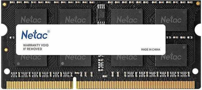 Память DDR3L 8Gb 1600MHz Netac NTBSD3N16SP-08 — для бизнеса и офиса