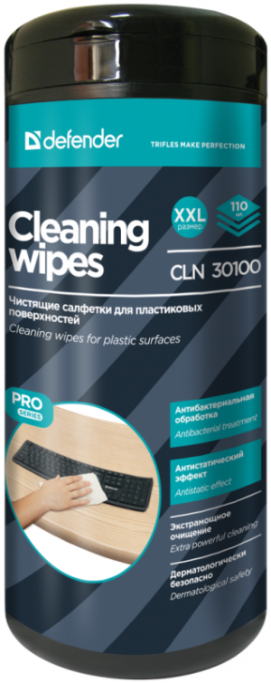 Defender Салфетки для поверхностей CLN 30100 Pro 110 шт,туба,термобонд Defender CLN 30100 Pro 110 шт, туба, термобонд Defender Салфетки для поверхностей CLN 30100 Pro 110 шт,туба,термобонд Defender CLN 30100 Pro 110 шт, туба, термобонд