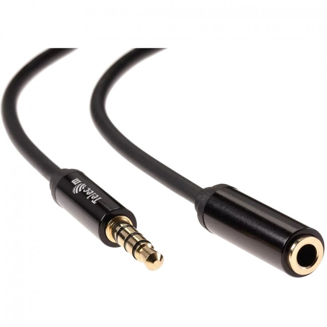 Кабель удлинит 3.5 Jack (M) - 3.5 Jack (F), 1м Telecom PRO <TAV7179M-1M> Кабель-переходник Telecom Jack 3.5 mm M/Jack 3.5 mm F (TAV7179M-1M)