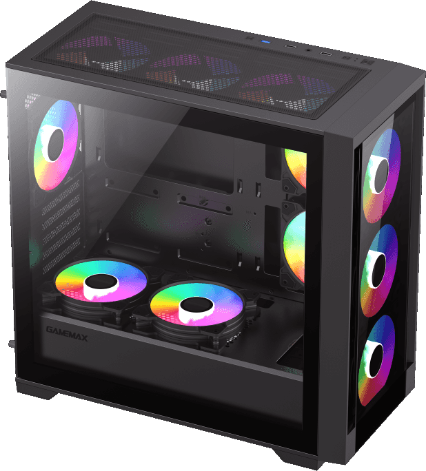 Компьютерный корпус mATX, без блока питания GameMax DEFENDER TG — для бизнеса и офиса Компьютерный корпус mATX, без блока питания GameMax DEFENDER TG — для бизнеса и офиса