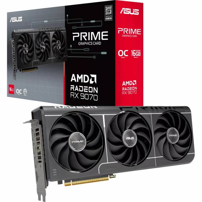 Видеокарта ASUS PRIME-RX9070-O16G-EVO (90YV0MQ0-M0NA00) — для бизнеса и офиса