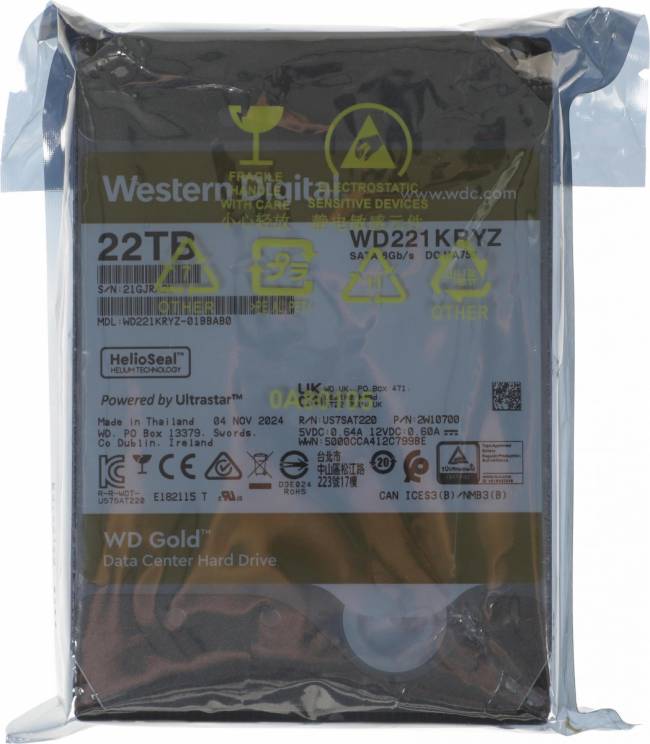 Жесткий диск WD WD221KRYZ — для бизнеса и офиса