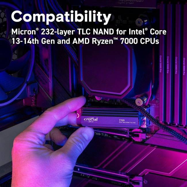 Твердотельный накопитель Crucial CT1000T705SSD5 — для бизнеса и офиса