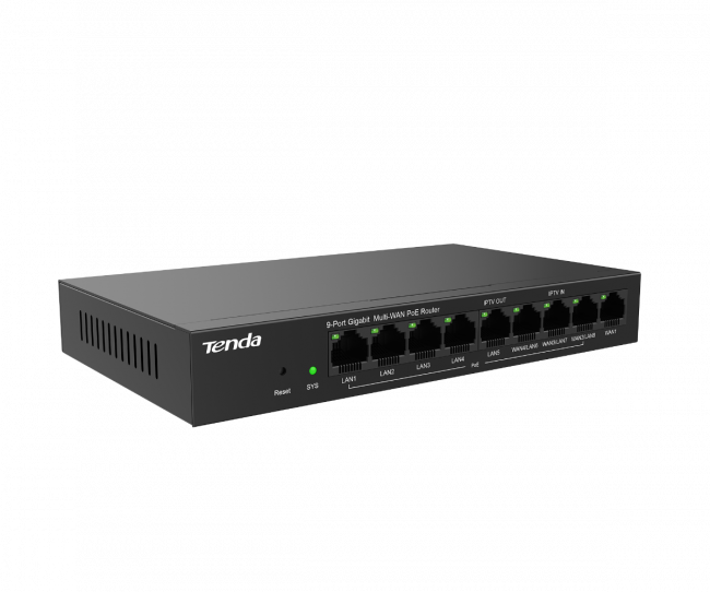 Корпоративный гигабитный PoE роутер Tenda G0-8G-POE — для бизнеса и офиса Корпоративный гигабитный PoE роутер Tenda G0-8G-POE — для бизнеса и офиса