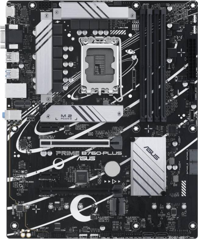 Материнская плата ASUS PRIME B760-PLUS — для бизнеса и офиса