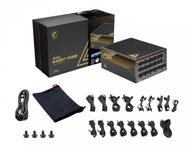 Блок питания ПК MSI MEG Ai1600T PCIE5 306-7ZPEX11-CE0 — для бизнеса и офиса Блок питания ПК MSI MEG Ai1600T PCIE5 306-7ZPEX11-CE0 — для бизнеса и офиса