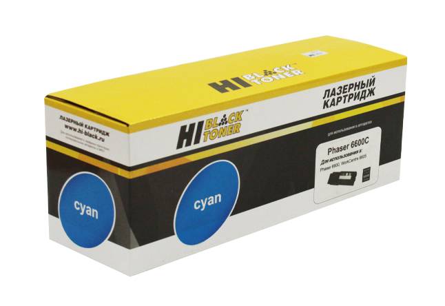 Тонер-картридж Hi-Black (HB-106R02233) для Xerox Phaser 6600/WC 6605, C, 6K — для бизнеса и офиса