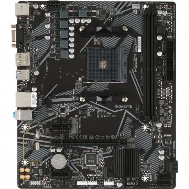 Материнская плата GIGABYTE A520M S2HP — для бизнеса и офиса