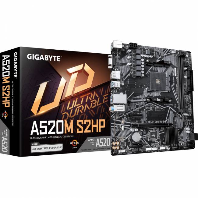 Материнская плата GIGABYTE A520M S2HP — для бизнеса и офиса