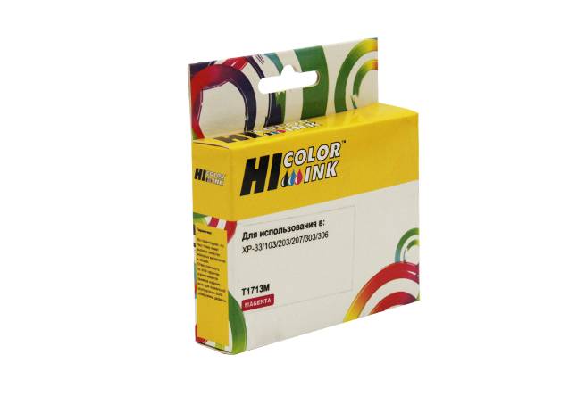 Картридж Hi-Black (HB-T1713) для Epson XP-33/103/203/207/306/406, M — для бизнеса и офиса