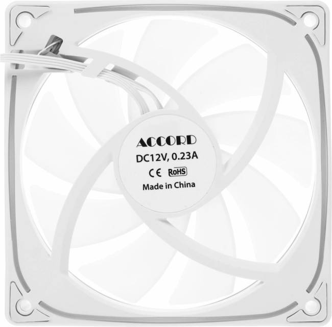 Вентилятор для корпуса Accord ACC-YH12 ARGB WHITE — для бизнеса и офиса