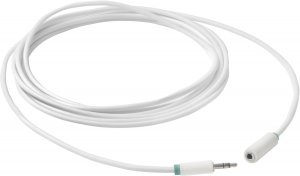 Greenconnect Удлинитель аудио 5.0m jack 3,5mm/jack 3,5mm белый, зеленая окантовка, ультрагибкий, 28AWG, M/F, Premium GCR-STM1662-5.0m, экран, стерео Greenconnect 5.0m jack 3.5mm/jack 3.5mm белый