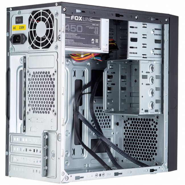 Корпус без блока питания Foxline FL-733 — для бизнеса и офиса