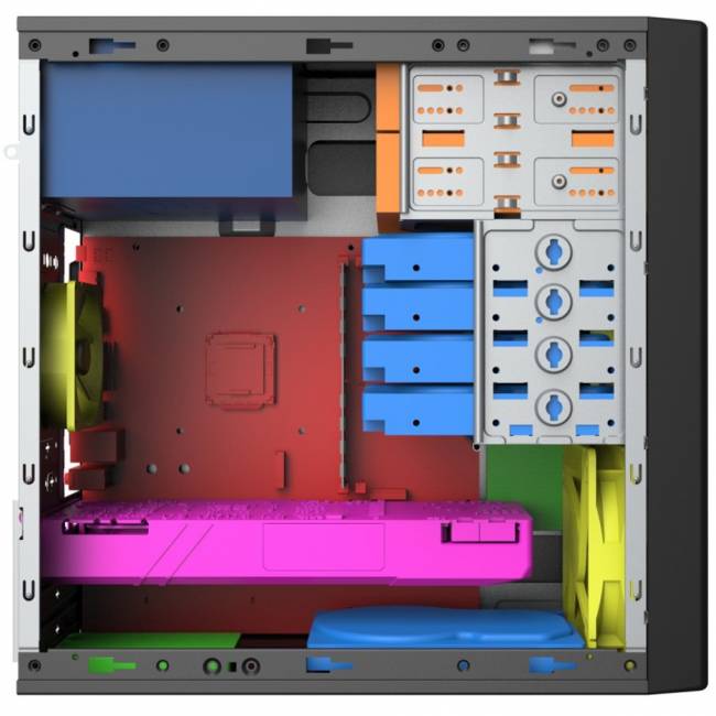 Корпус без блока питания Foxline FL-733 — для бизнеса и офиса
