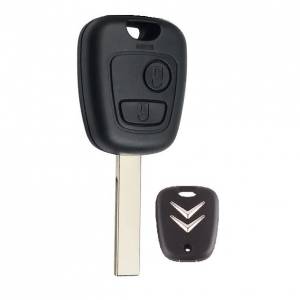Корпус ключа CITROEN 2 кнопки HU-HCA HU83, с лого