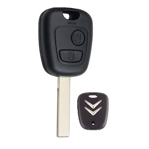 Корпус ключа CITROEN 2 кнопки HU-HCA HU83, с лого — для бизнеса и офиса Корпус ключа CITROEN 2 кнопки HU-HCA HU83, с лого — для бизнеса и офиса
