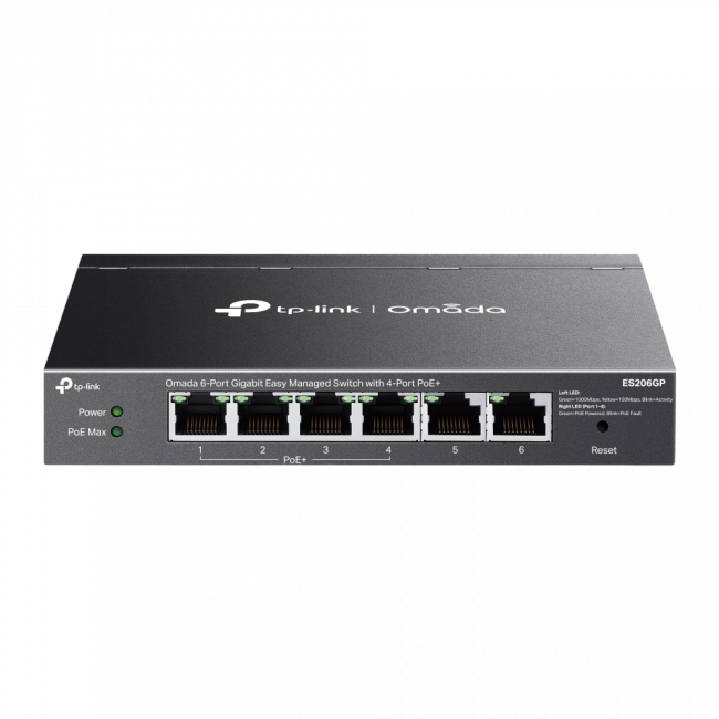 Коммутатор TP-Link ES206GP — для бизнеса и офиса