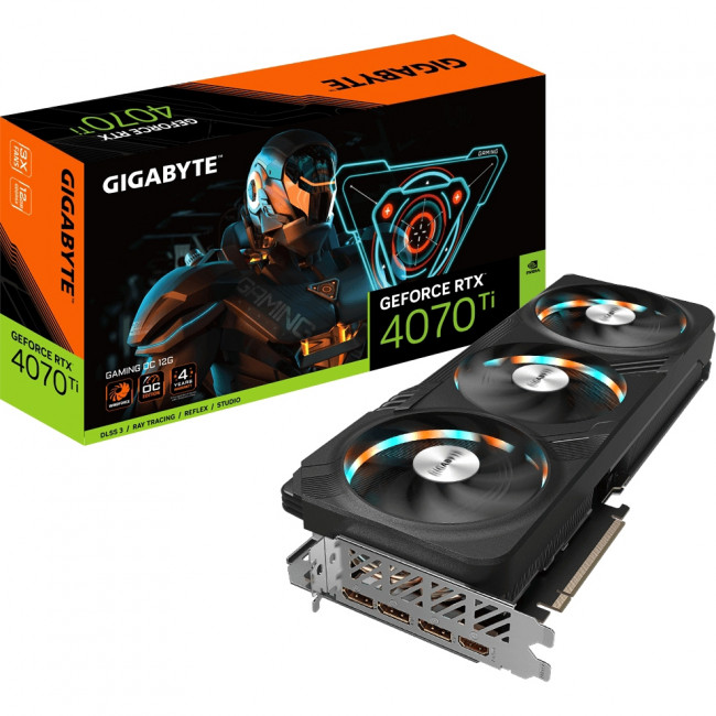 Видеокарта GeForce RTX­ 4070 Ti GAMING OC (GV-N407TGAMING OC-12GD) — для бизнеса и офиса