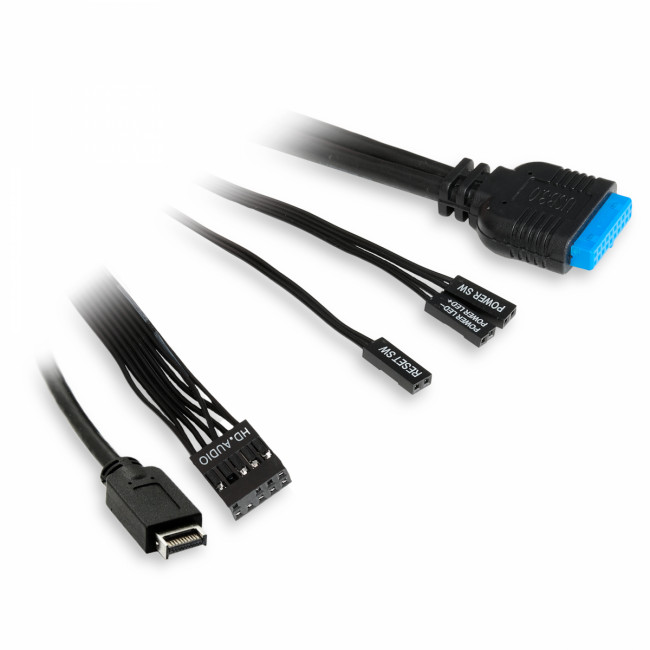 Корпус без блока питания HSPD F711-TGBK — для бизнеса и офиса