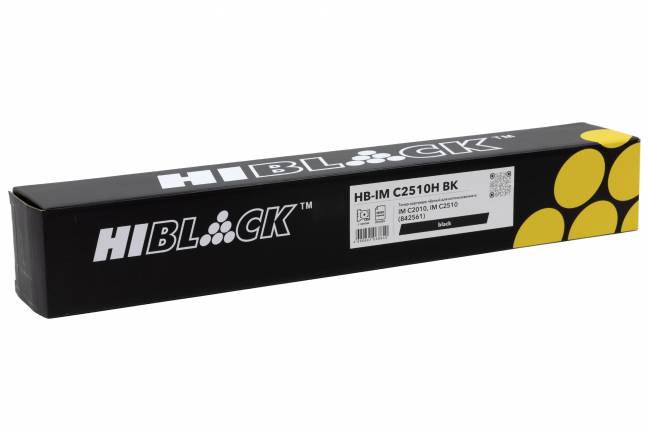 Тонер-картридж Hi-Black (HB-IMC2510H BK) для Ricoh IM C2010/IM C2510, Bk, 30K — для бизнеса и офиса